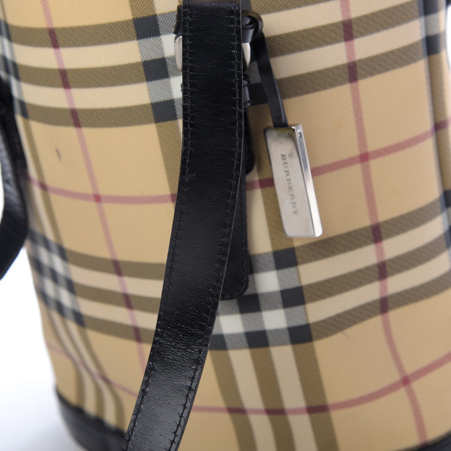 Burberry House Check Bucket Bag Black 10 of 14