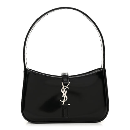 Saint Laurent Patent Calfskin Le 5 A 7 Mini Hobo Black 1 of 11