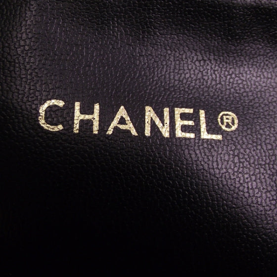 Chanel Vintage Leather XXL Jumbo Black 9 of 12