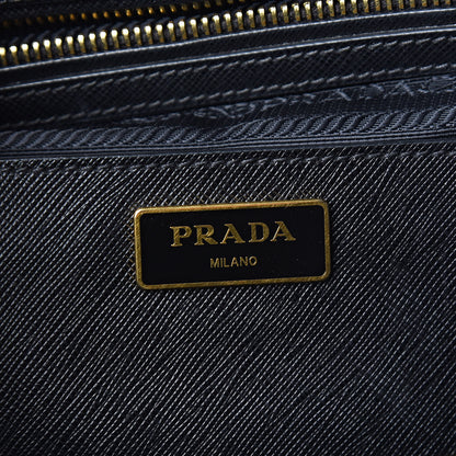 Prada Saffiano Large Galleria Double Zip Tote Black 6 of 16