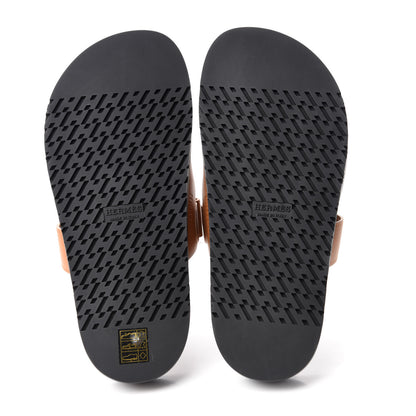 Hermes Calfskin Womens Chypre Sandals 38 Gold 5 of 9