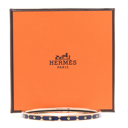 Hermes Enamel Colliers De Chiens Printed Extra Narrow Bracelet 6 of 6