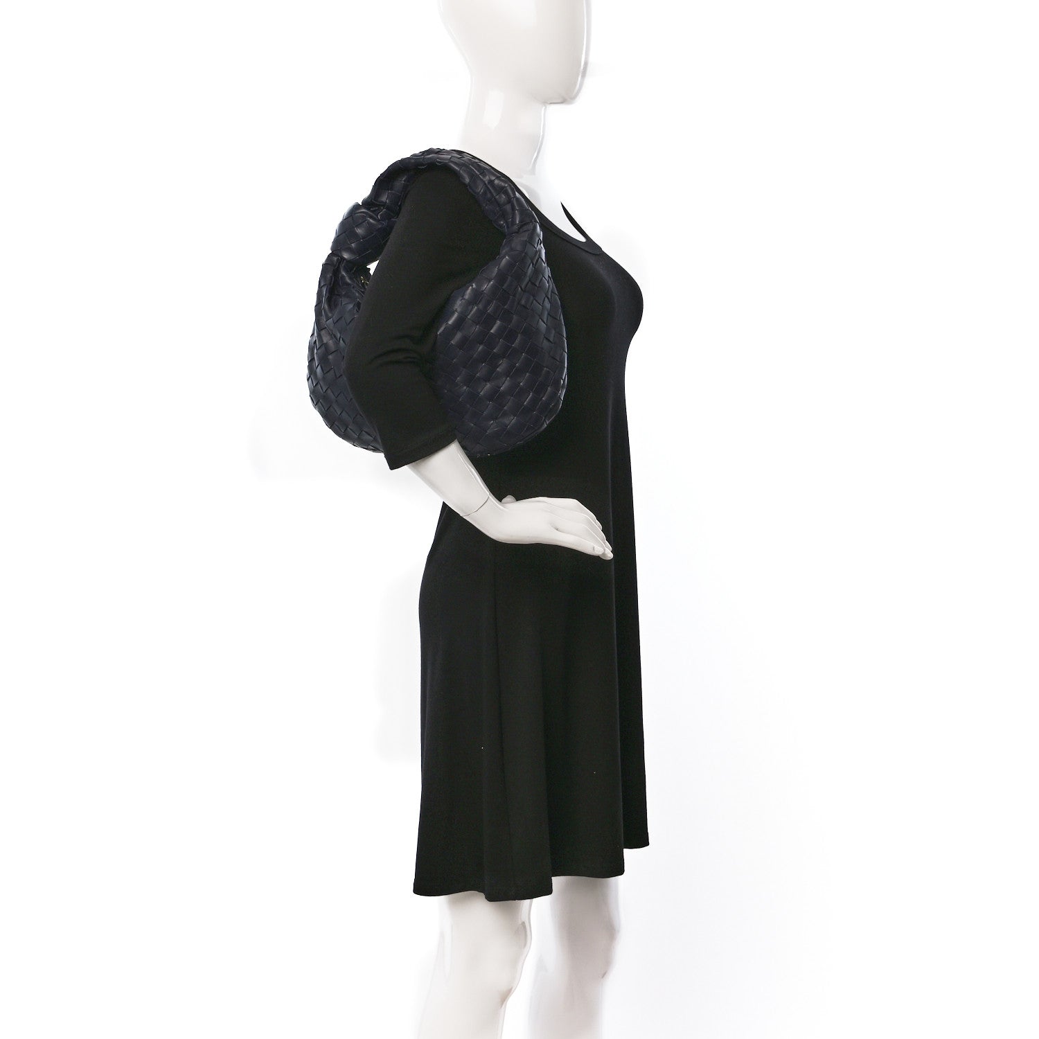 Bottega Veneta Nappa Intrecciato Teen Jodie Navy 2 of 9