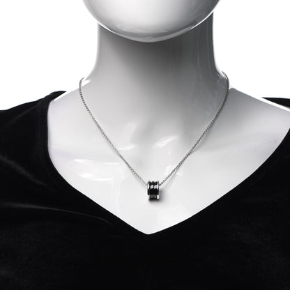 Bulgari Sterling Silver Ceramic Save The Children Pendant Necklace 2 of 4
