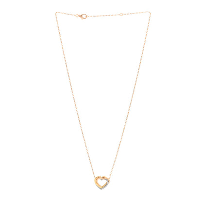 Cartier 18K Pink Yellow White Gold Trinity Heart Necklace 4 of 7