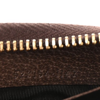 Gucci GG Supreme Monogram Web Ophidia Zip Around Wallet Brown 7 of 8