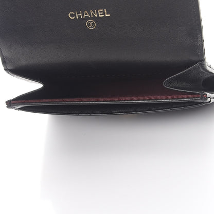 Chanel Aged Calfskin Quilted Reissue Flap Card Holder Black 5 of 9