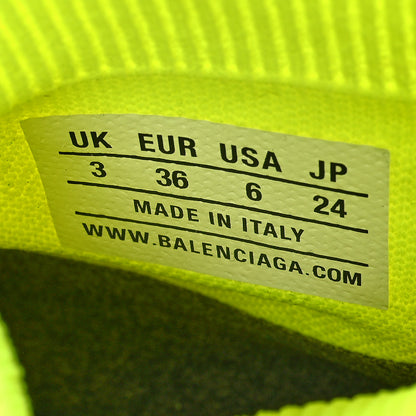 Balenciaga Technical 3D Recycled Knit Womens Speed 2.0 Sneakers 36 Monocolor Yellow Fluo 7 of 7