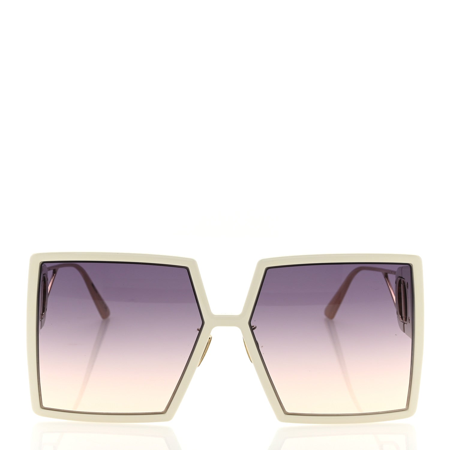 Christian Dior Square Mirrored 30 Montaigne Sunglasses White 2 of 8