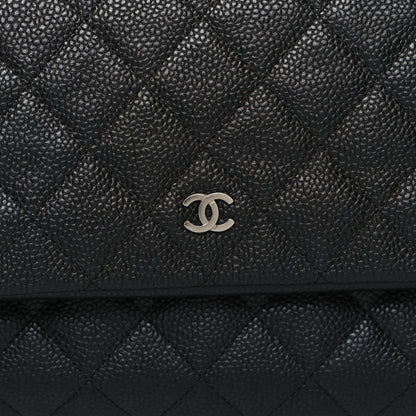 Chanel Caviar Quilted CC Beauty Clutch Black 9 of 11