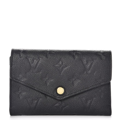 Louis Vuitton Empreinte Compact Curieuse Wallet Black 1 of 9