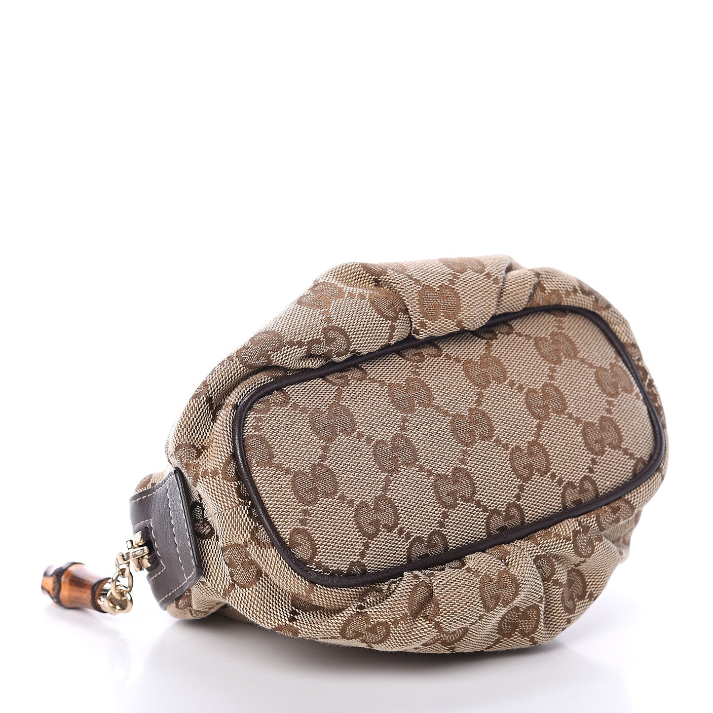 Monogram Medium Bamboo Cosmetic Case Dark Brown