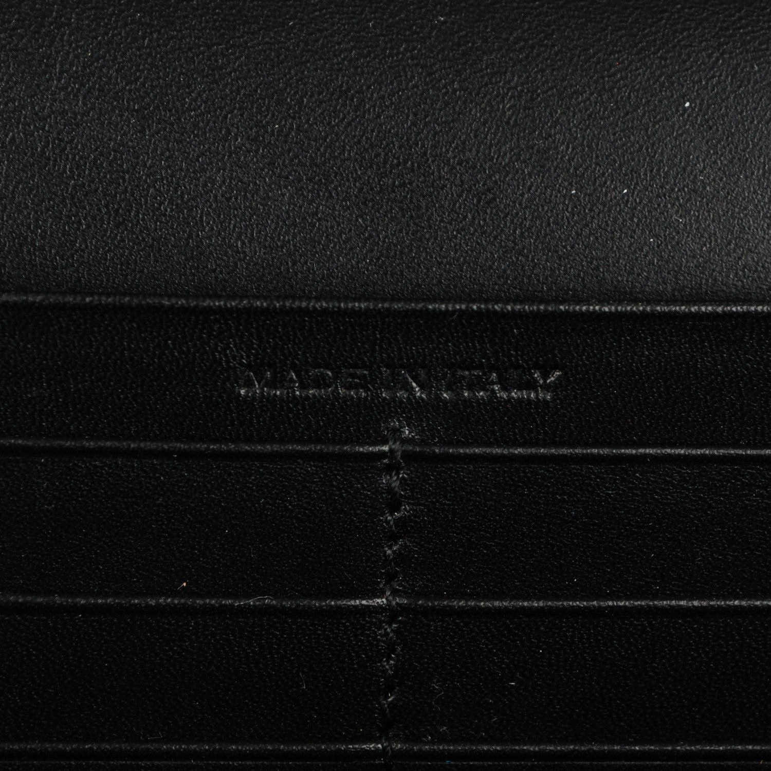 Saint Laurent Calfskin Matelasse Chevron Monogram Flap Wallet Black 7 of 8