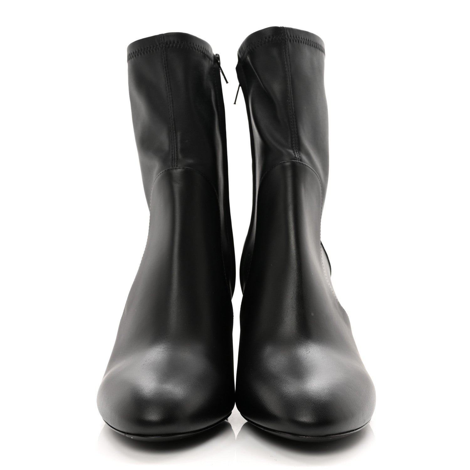Louis Vuitton Calfskin Silhouette Ankle Boots 38.5 Black 2 of 14