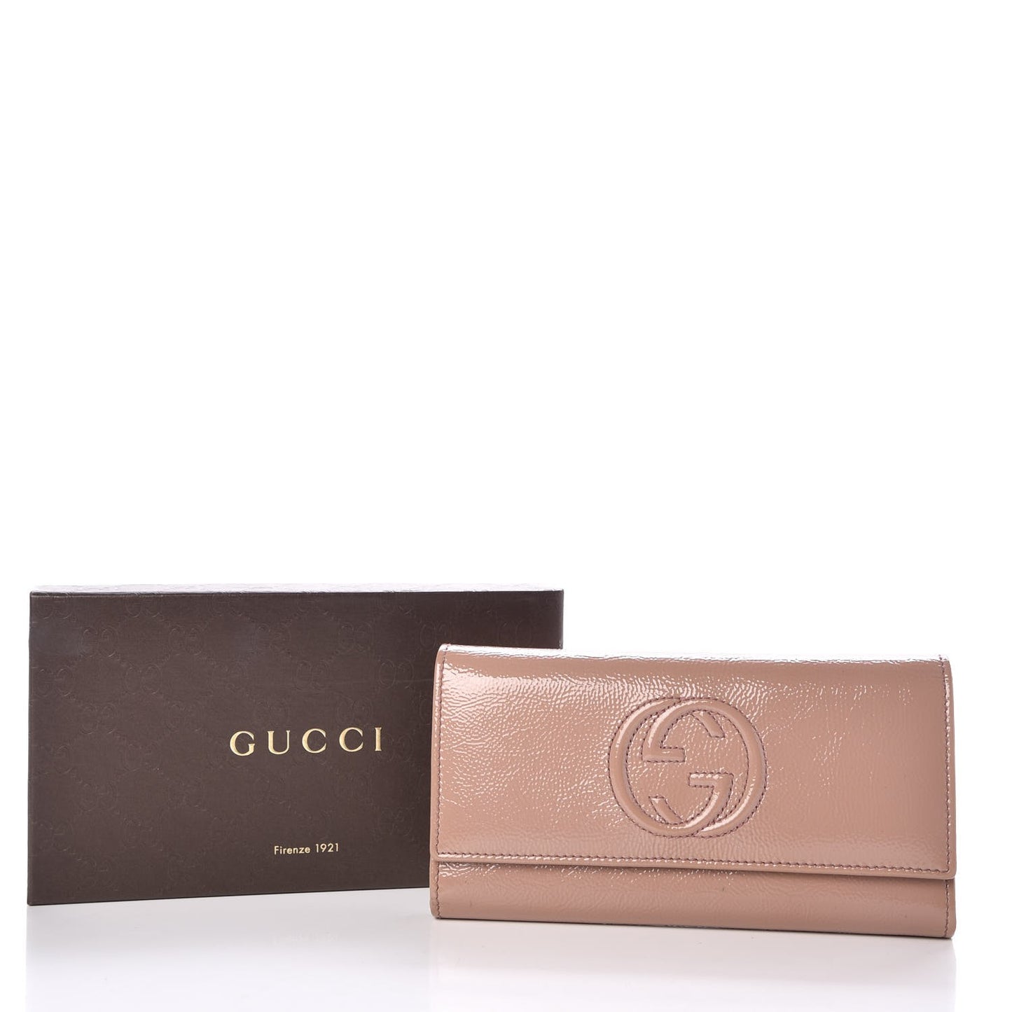 Patent Soho Continental Wallet Dark Cipria