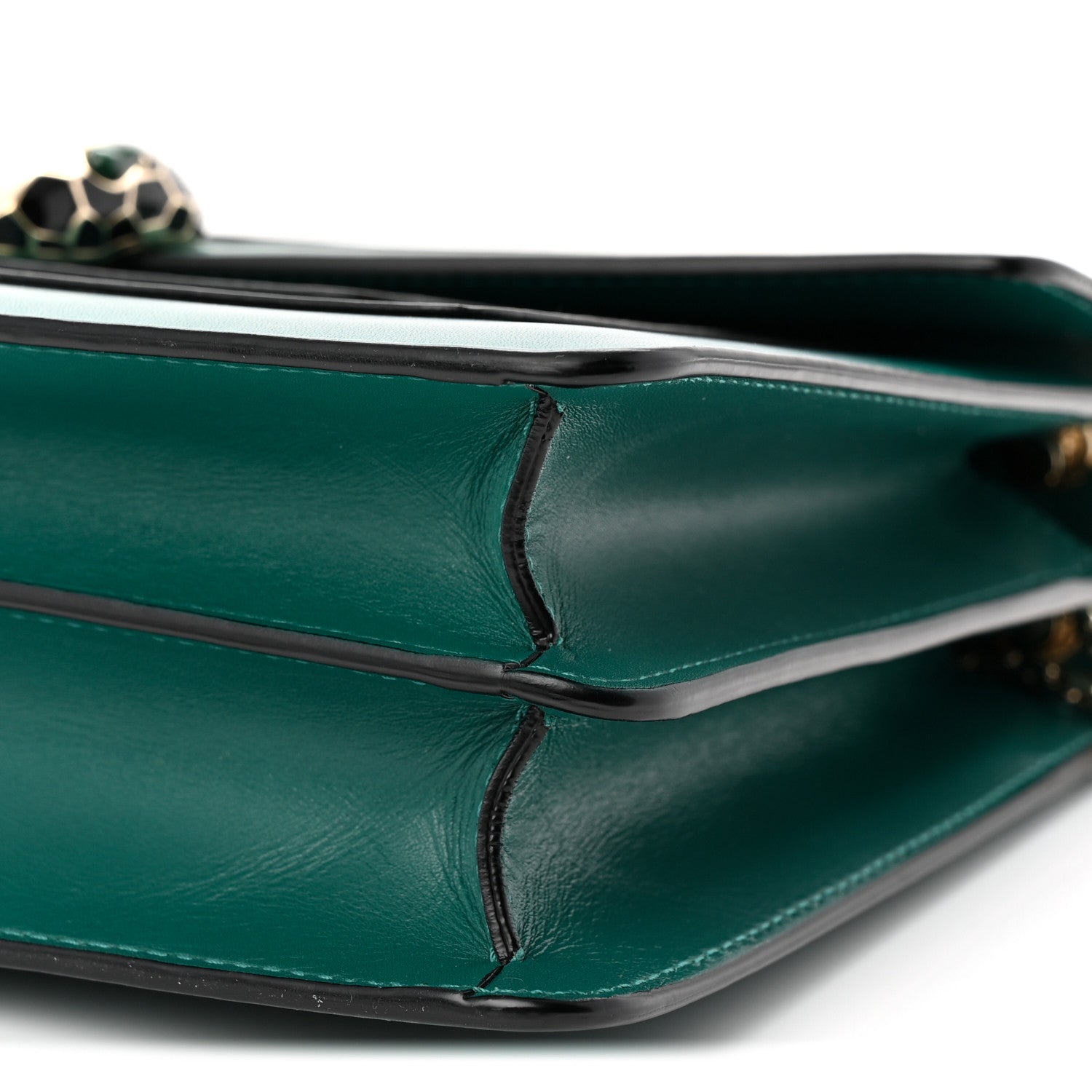 Bulgari Calfskin Serpenti Forever Shoulder Bag Emerald Green 17 of 17