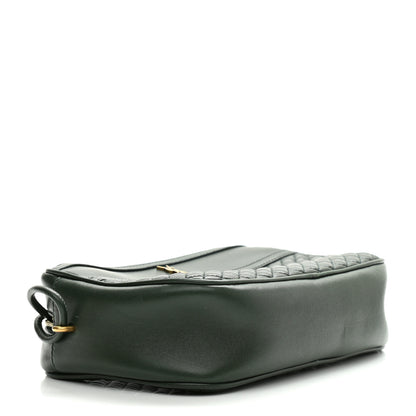 Saint Laurent Lambskin Quilted Victoire Camera Bag New Vert Fonce 4 of 7
