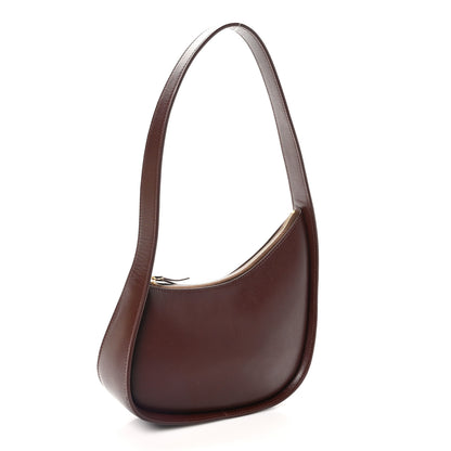 The Row Smooth Calfskin Half Moon Shoulder Bag Raisin 3 of 10