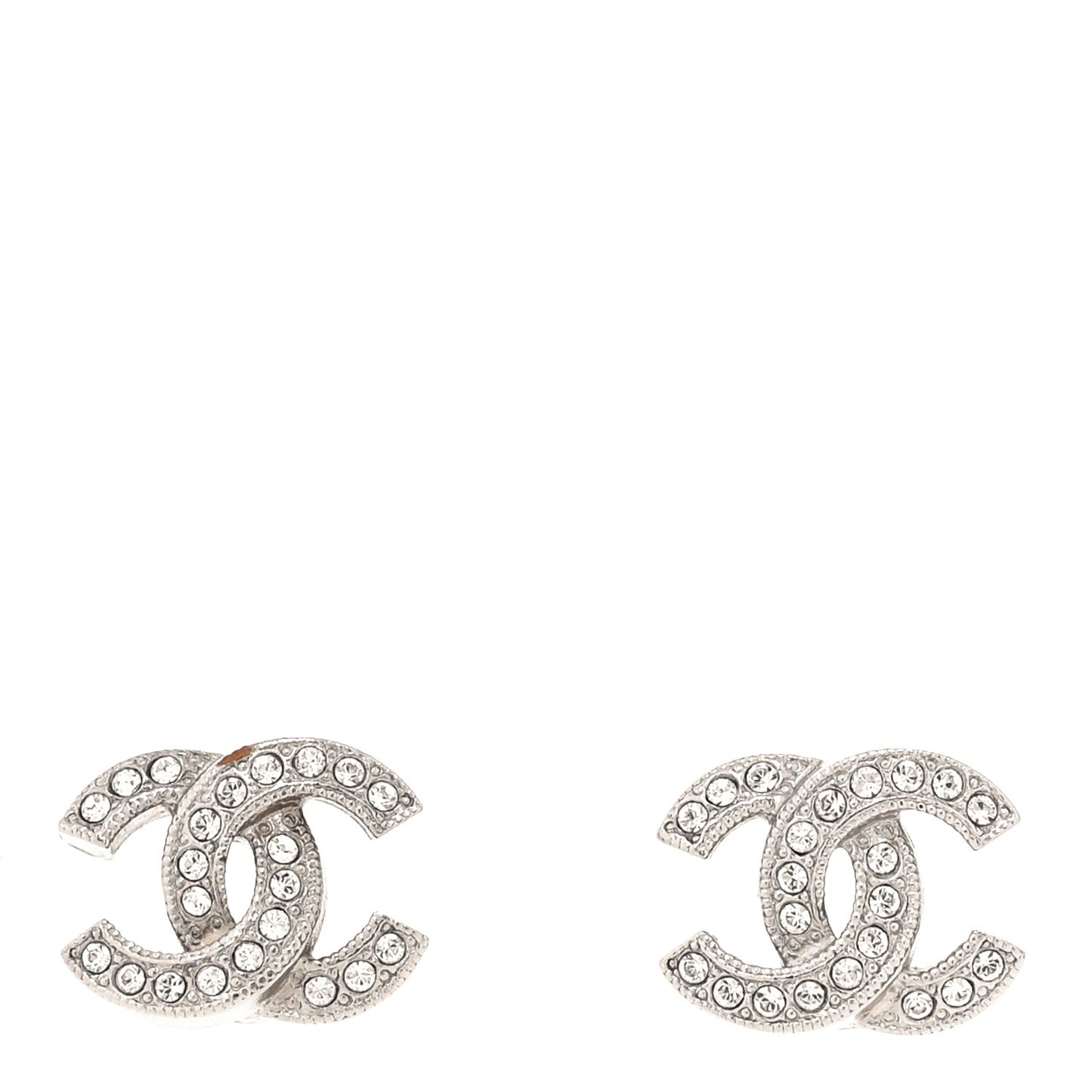 Crystal Mini Timeless CC Earrings Silver