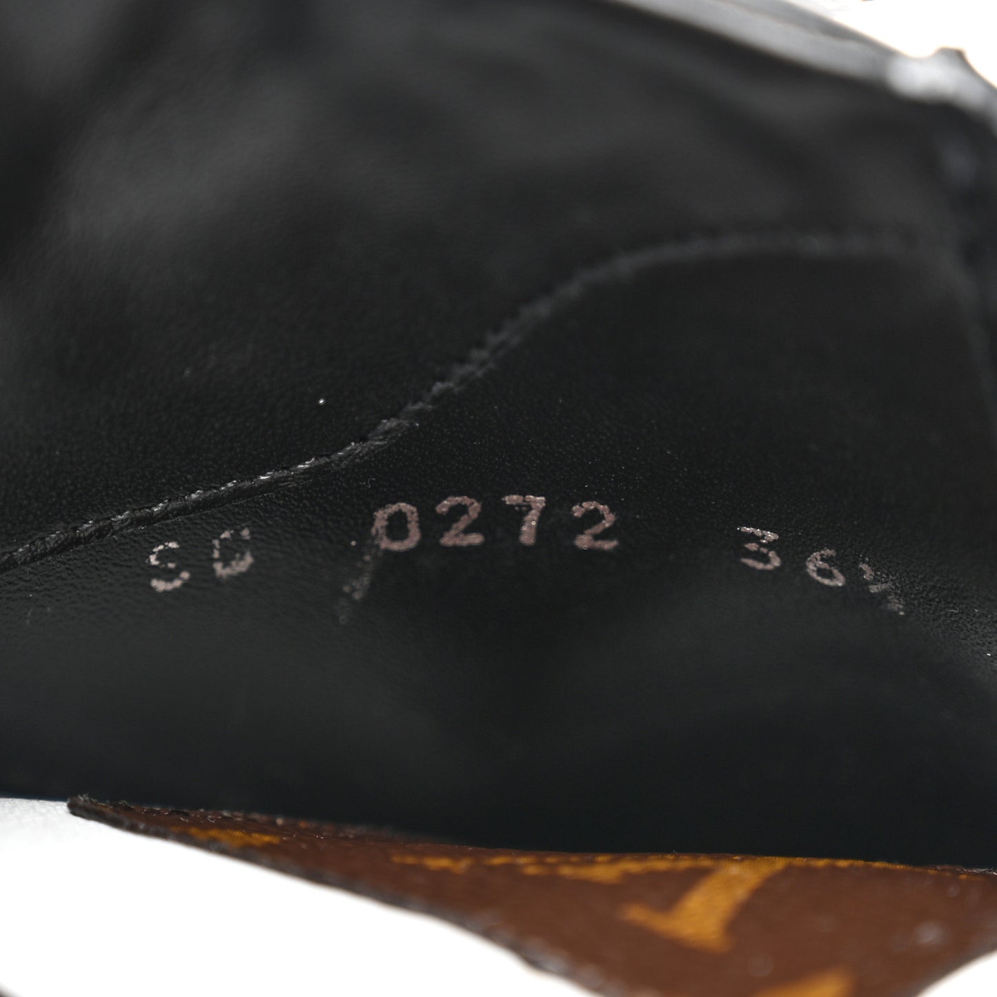 Suede Calfskin Monogram Platform Desert Boots 36.5 Dark Gray