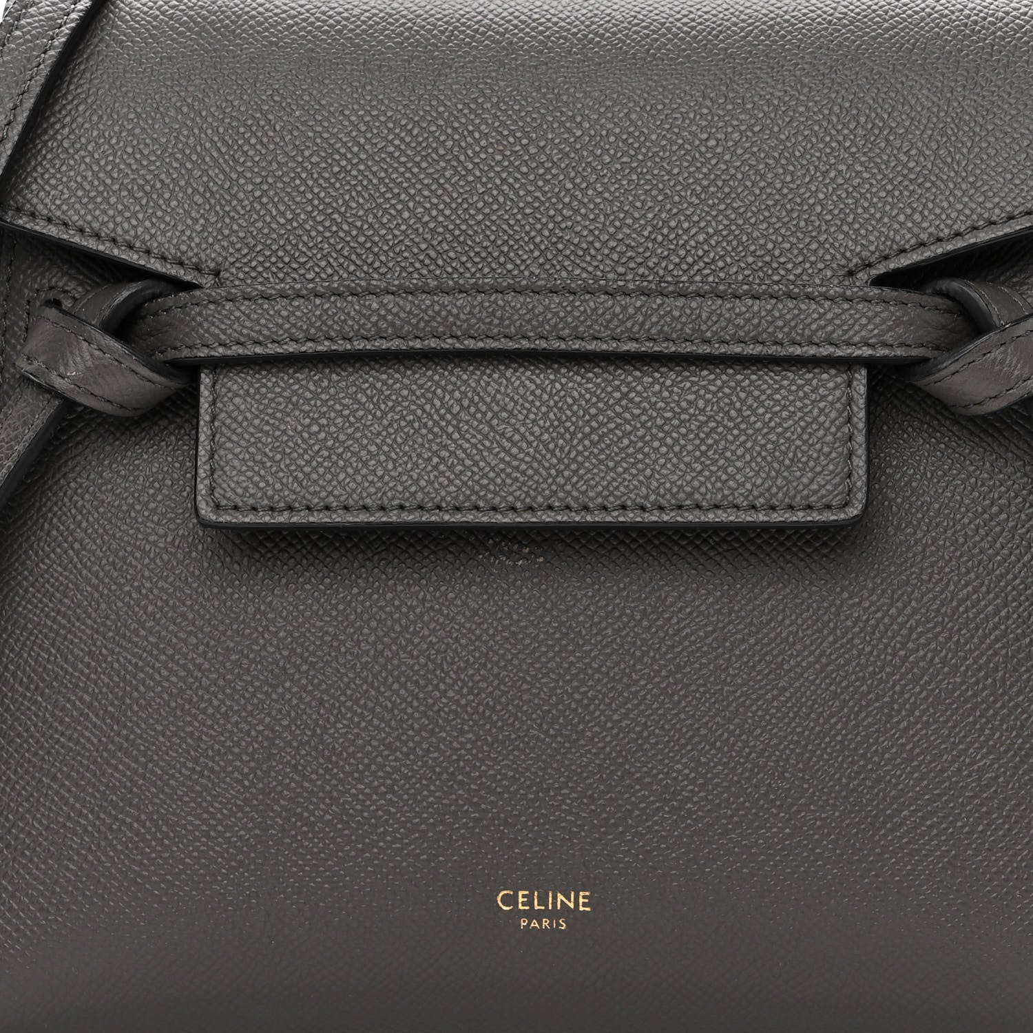 Celine Grained Calfskin Nano Belt Bag Grey 7 of 13