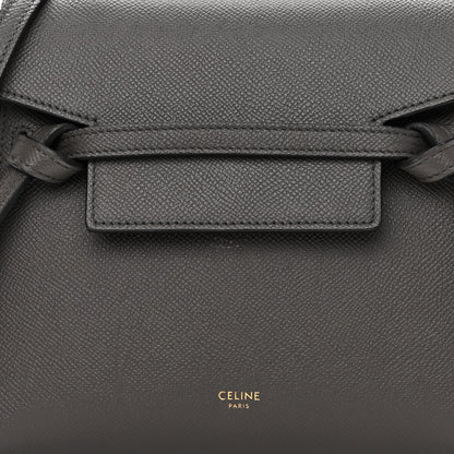 Celine Grained Calfskin Nano Belt Bag Grey 7 of 13