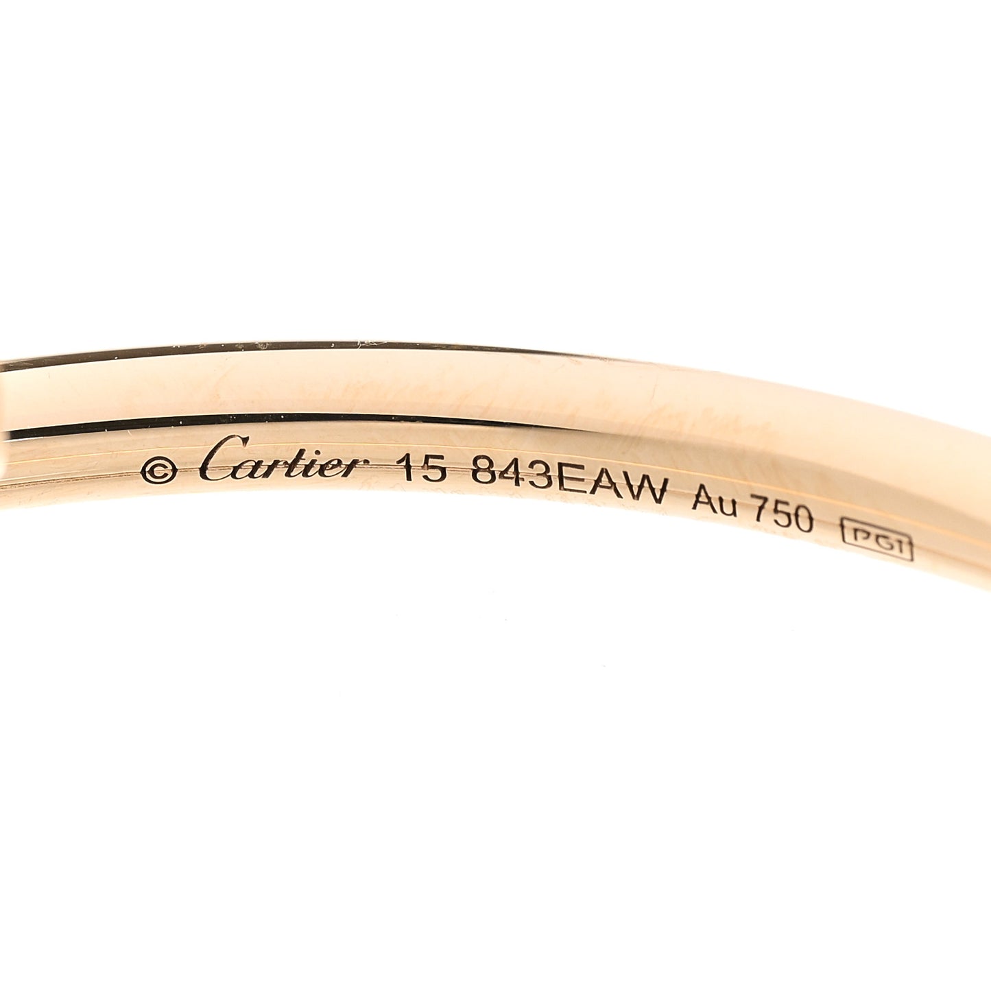 18K Yellow Gold Diamond Small Juste Un Clou Bracelet 15