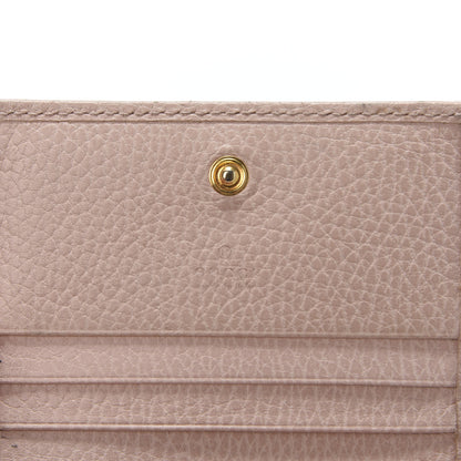 Gucci Dollar Calfskin GG Marmont Card Case Perfect Pink 9 of 11
