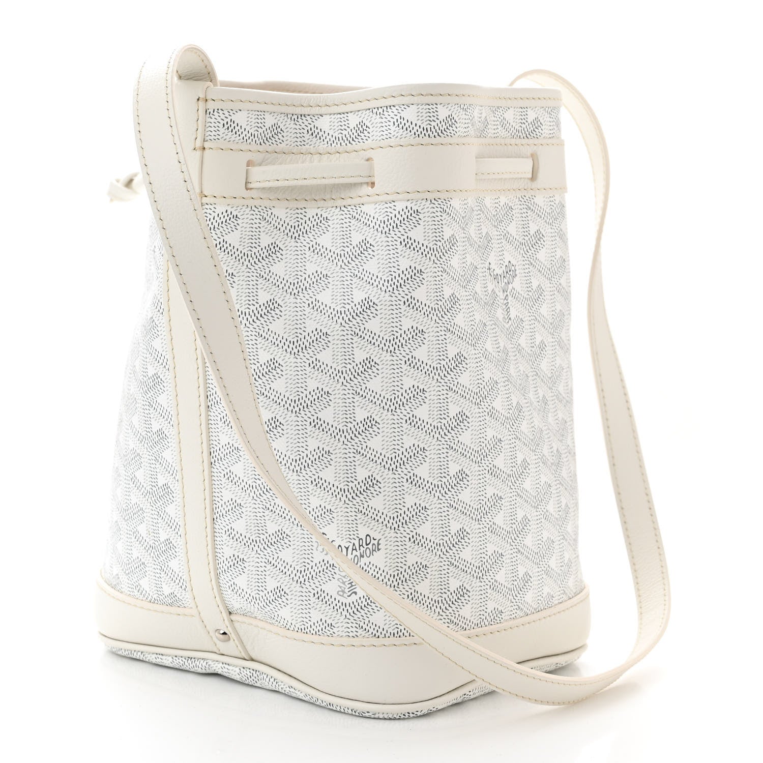 Goyard Goyardine Petit Flot Bucket Bag PM White 3 of 9