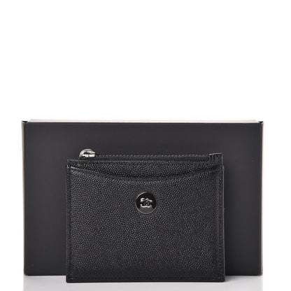 Chanel Caviar CC Zip Card Holder Black 8 of 8