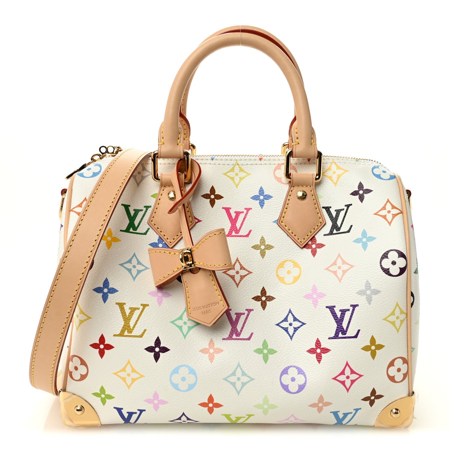 Louis Vuitton LV X TM Monogram Multicolor Speedy Bandouliere 25 White 1 of 9