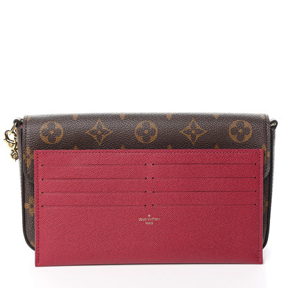 Louis Vuitton Monogram Pochette Felicie Chain Wallet Fuchsia 11 of 11