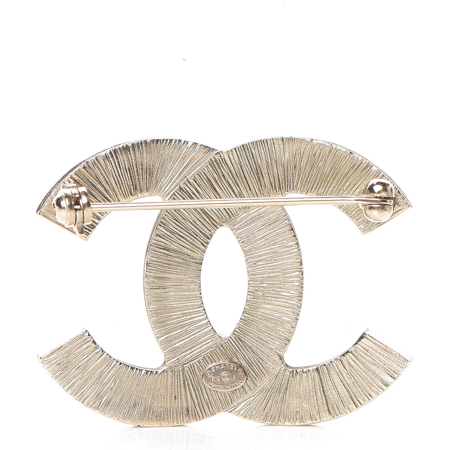 Chanel Iridescent CC Brooch Gold Pink 3 of 5