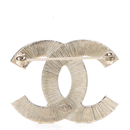 Chanel Iridescent CC Brooch Gold Pink 3 of 5