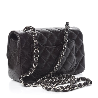 Chanel Caviar Quilted Mini Rectangular Flap Dark Brown 3 of 11