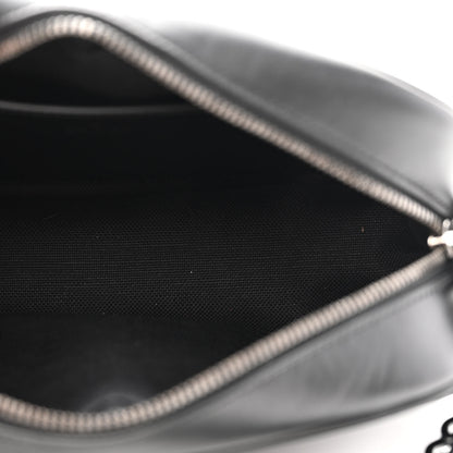 Gucci Calfskin Matelasse Monochrome Small GG Marmont Chain Shoulder Bag Black 5 of 10