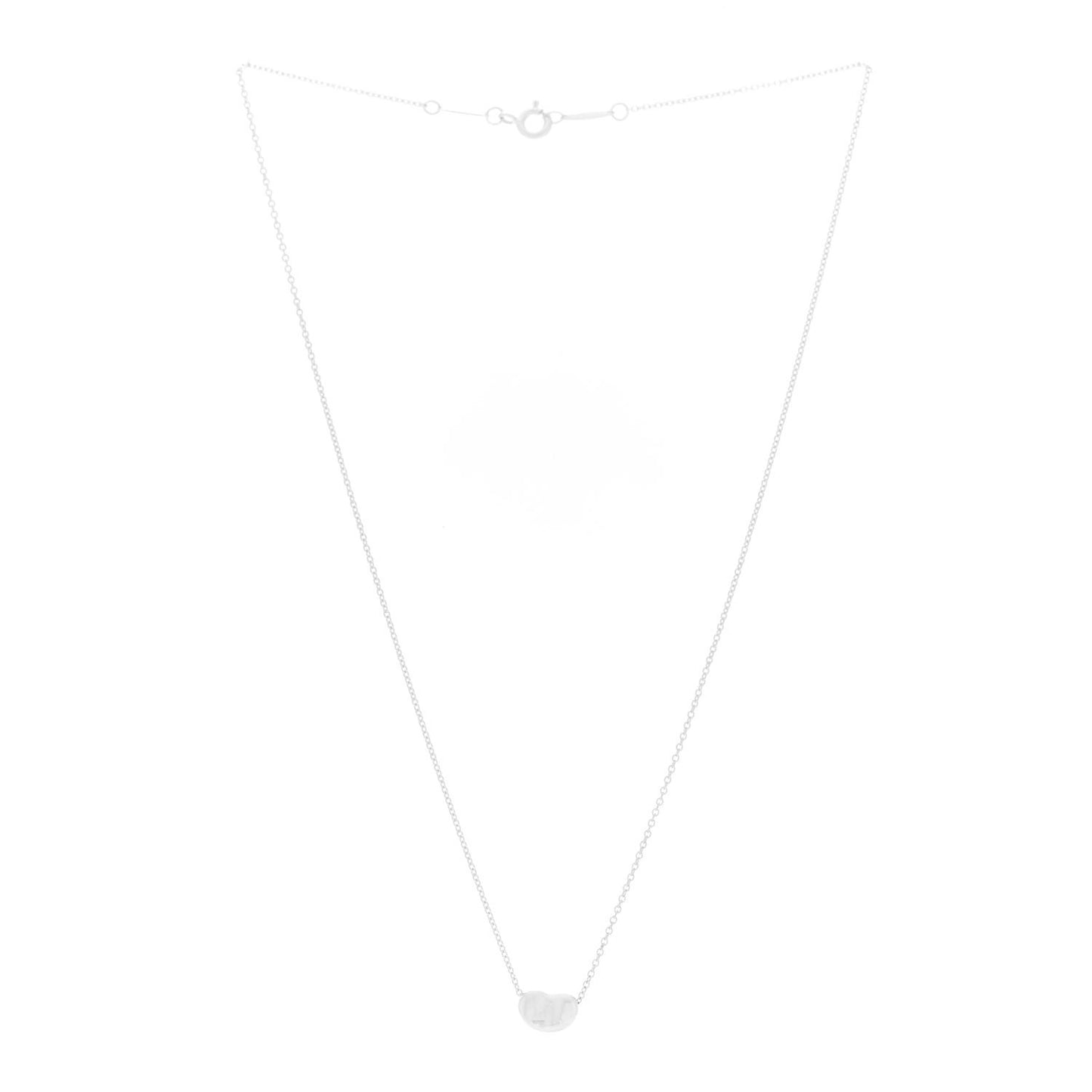 Sterling Silver 9mm Elsa Peretti Bean Pendant Necklace