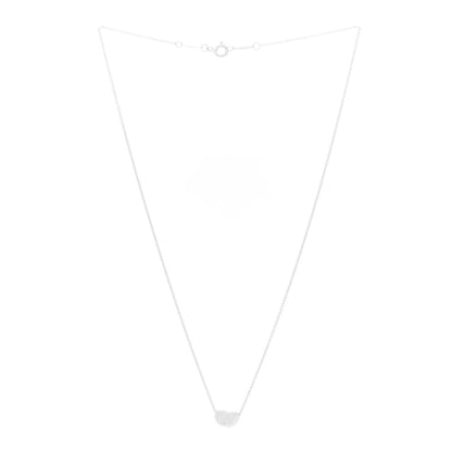 Tiffany Sterling Silver 9mm Elsa Peretti Bean Pendant Necklace 3 of 5