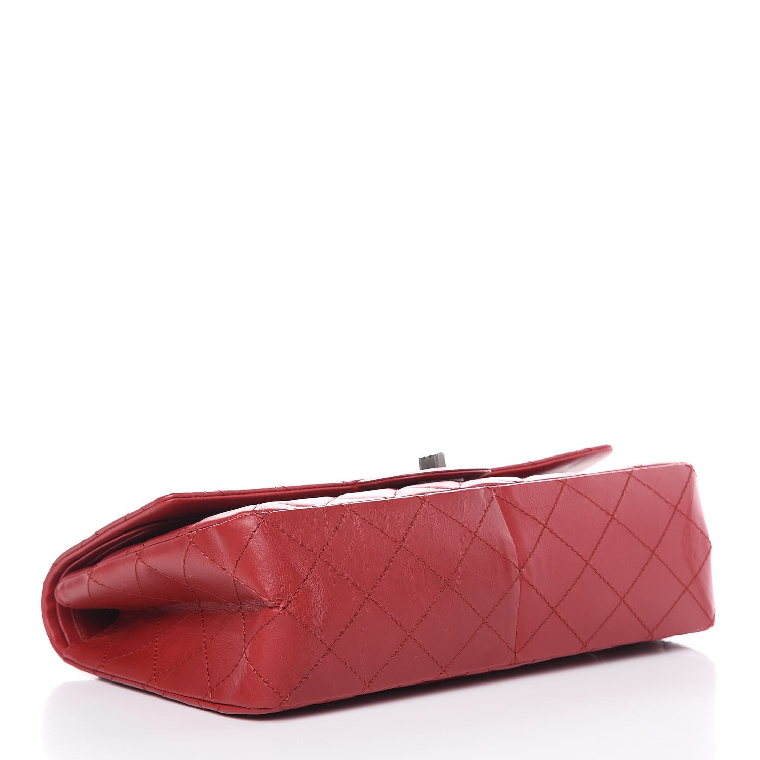 Chanel Aged Calfskin Quilted 2.55 Reissue 227 Flap Red 4 of 11