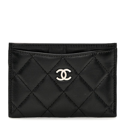 Chanel Lambskin Quilted Card Holder Black 1 of 8
