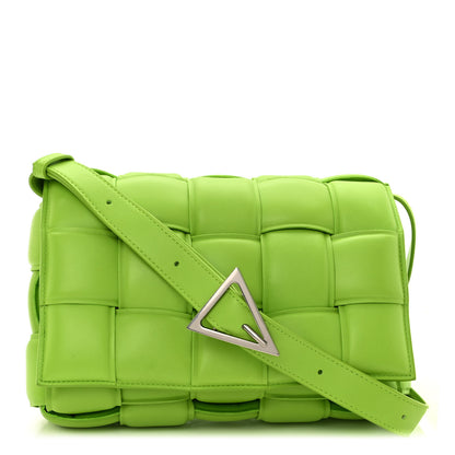Bottega Veneta Nappa Maxi Intreccio Padded Cassette Crossbody Bag Acid Green 1 of 10