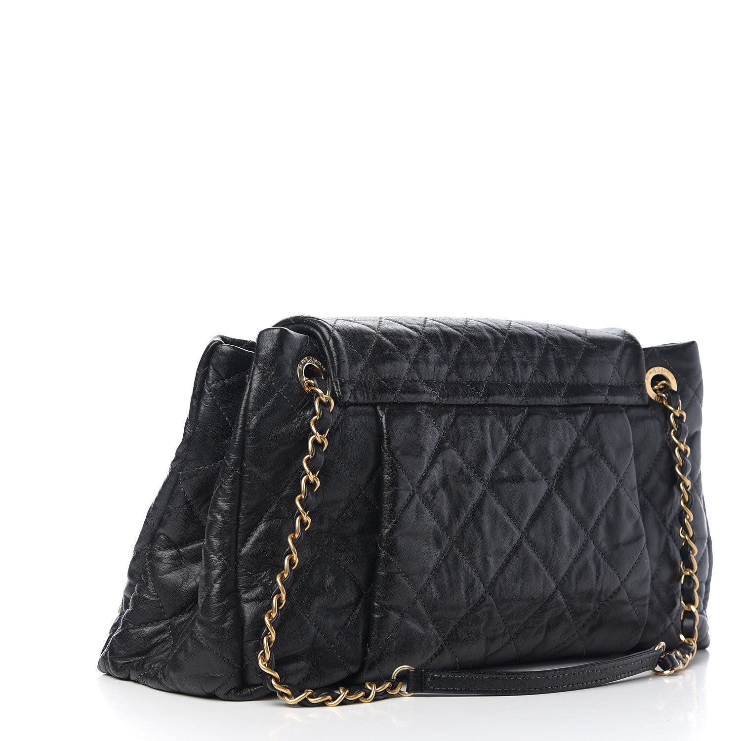 Chanel Aged Calfskin Large Chic Quilt Flap Black 2 of 9