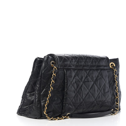 Chanel Aged Calfskin Large Chic Quilt Flap Black 2 of 9