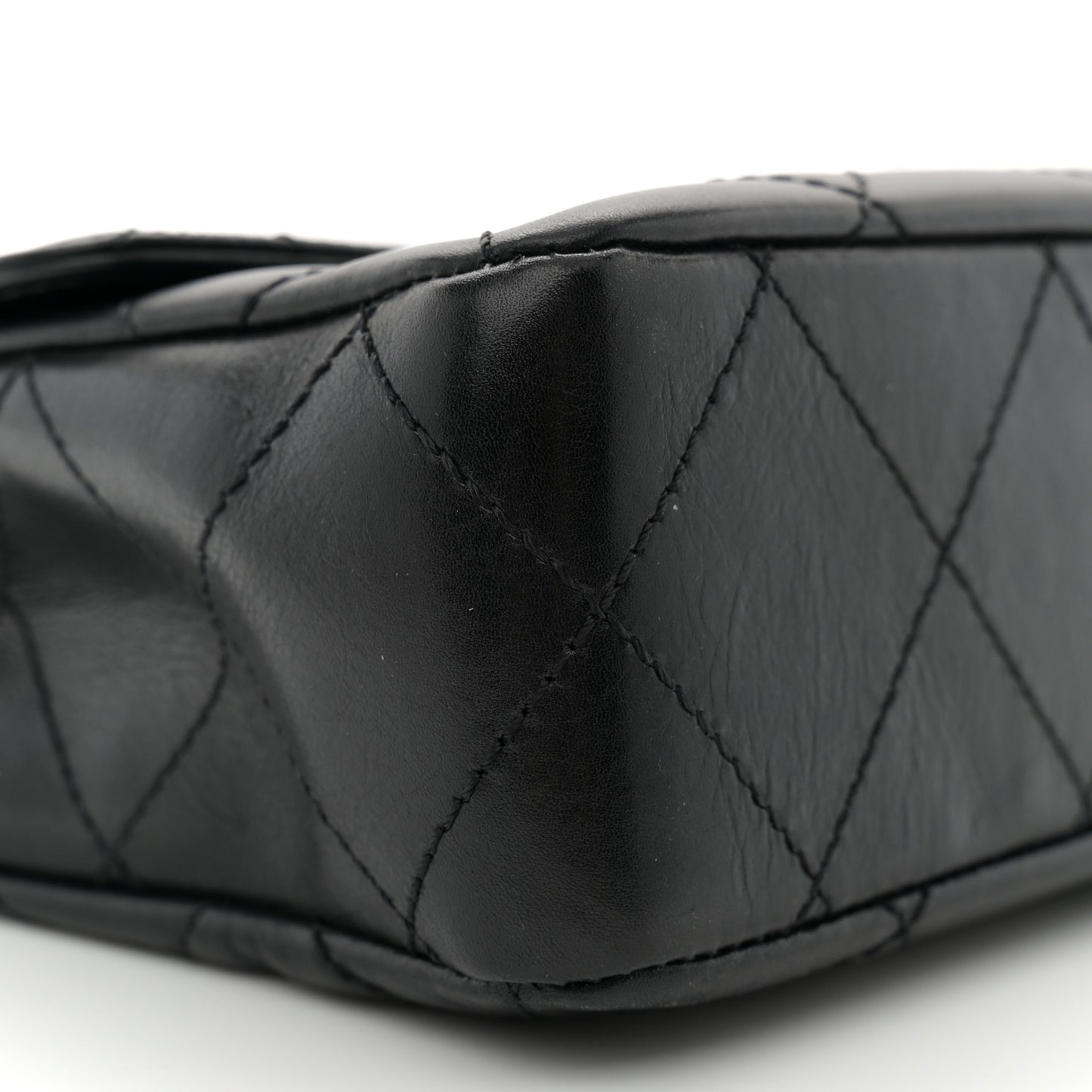 Lambskin Bekko Resin Medium Single Flap Black