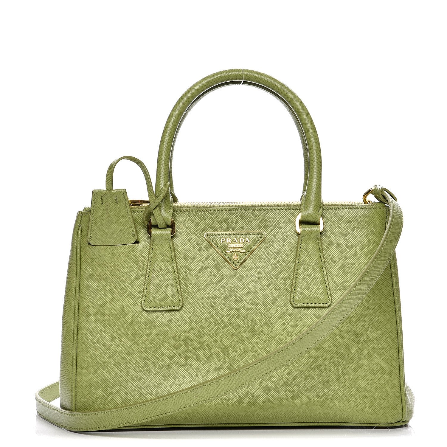 Prada Saffiano Lux Mini Galleria Double Zip Tote Prato 1 of 14