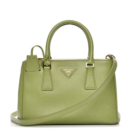 Prada Saffiano Lux Mini Galleria Double Zip Tote Prato 1 of 14