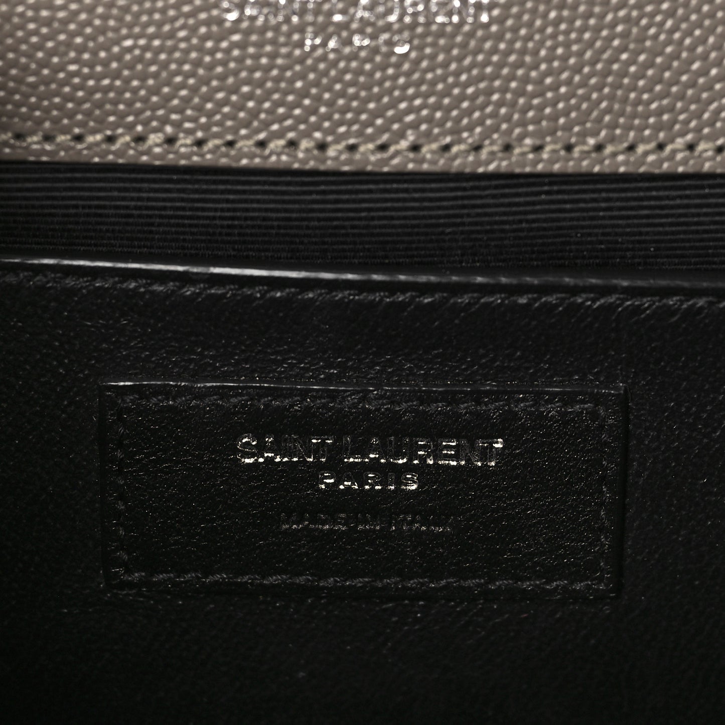 Grain De Poudre Textured Mixed Matelasse Medium Triquilt Monogram Satchel Earth