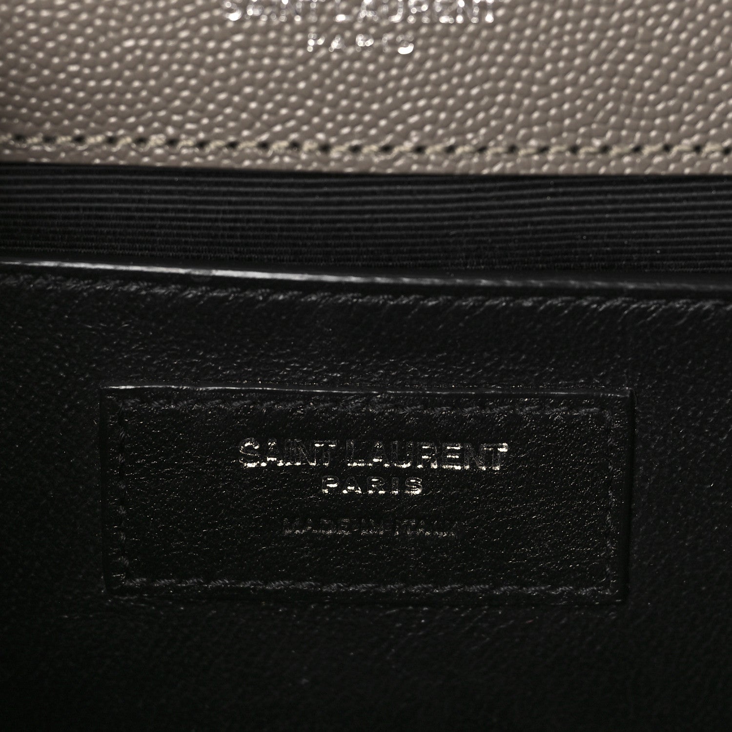 Saint Laurent Grain De Poudre Textured Mixed Matelasse Medium Triquilt Monogram Satchel Earth 6 of 10