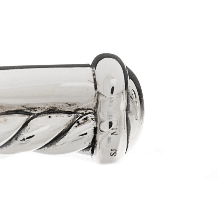 David Yurman Sterling Silver Diamond Petite X Center Station Bracelet 3 of 4