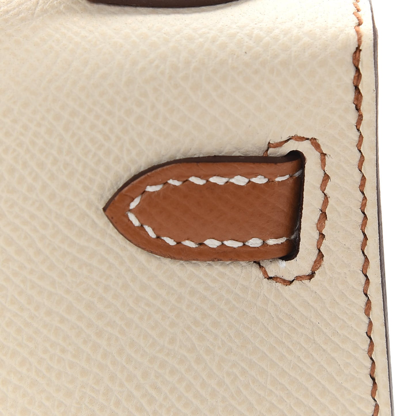 Epsom Horseshoe Mini Kelly Sellier 20 Craie Gold